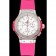 Orologio Hublot Big Bang cinturino rosa quadrante bianco