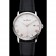 Blancpain Villeret ultra sottile quadrante bianco scanalato numeri d'oro cassa in acciaio inossidabile cinturino in pelle nera