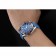 Omega Seamaster Planet Ocean GMT quadrante blu cinturino in pelle blu 622394