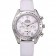 Omega Speedmaster cronografo quadrante bianco cinturino in pelle bianca 622452