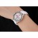 Cronografo Omega De Ville Quadrante bianco Cassa in acciaio inossidabile con diamanti Bracciale in pelle bianca 622453