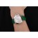 Panerai Radiomir quadrante bianco cassa in acciaio cinturino in pelle verde 1453804