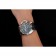 Panerai Luminor Power Reserve quadrante nero con motivo hobnail cassa in acciaio inossidabile cinturino in caucciù nero