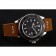 Rolex Yacht Master quadrante nero cinturino in pelle marrone cassa d'argento 1453859