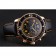 Swiss Blancpain Fifty Fathoms Flyback Chronograp quadrante in fibra di carbonio Cassa in oro rosa Cinturino in pelle nera