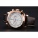 Swiss Panerai Radiomir 1940 cronografo quadrante bianco cassa in oro rosa cinturino in pelle marrone
