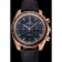 Omega Speedmaster quadrante nero cassa in oro cinturino in pelle nera 622809
