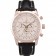 Breitling Transocean Quadrante Bianco Cinturino in Pelle Nera Lunetta in Oro Rosa-98206