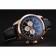 Breitling Transocean Quadrante Nero Cinturino in Pelle Nera Lunetta in Oro Rosa-98204