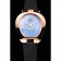 Orologio da donna Omega Quadrante blu cielo Cassa in oro Cinturino in pelle nera 622821
