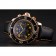 Swiss Blancpain Fifty Fathoms Flyback Chronograp quadrante in fibra di carbonio Cassa in oro rosa Cinturino in pelle nera