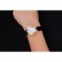 Orologio da donna Omega quadrante bianco cassa in oro cinturino in pelle nera 622820