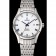 Omega De Ville quadrante bianco con numeri blu cassa e bracciale in acciaio inossidabile 1453787