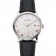Blancpain Villeret ultra sottile quadrante bianco scanalato numeri d'oro cassa in acciaio inossidabile cinturino in pelle nera