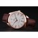 Swiss Omega DeVille Tresor quadrante bianco cassa in oro cinturino in pelle marrone 622846