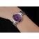 Omega Ladymatic quadrante viola bracciale in acciaio inossidabile 622459