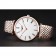 Swiss Longines Grande Classique quadrante bianco con numeri romani cassa in oro rosa bracciale bicolore