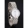 Quadrante bianco Omega De Ville Prestige con cassa e bracciale in acciaio inossidabile di diamanti