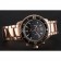 Blancpain Fifty Fathoms Flyback cronografo quadrante nero cassa e bracciale in oro rosa 1453772