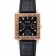 Piaget Emperador Limited Edition quadrante nero inciso cassa in oro Bracciale in pelle nera 1454137