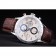 Tag Heuer Swiss Carrera Lunetta Tachimetrica Cinturino in Pelle Marrone Scuro Quadrante Bianco