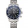 Swiss Omega Seamaster Chronograph 300m quadrante blu con cassa e bracciale in acciaio inossidabile con lunetta blu