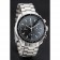Swiss Omega Speedmaster Professional Quadrante Nero Cassa e Bracciale in Acciaio Inossidabile