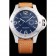 Panerai Luminor spazzolato cassa in acciaio inossidabile quadrante blu cinturino in pelle marrone