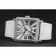 Franck Muller Master Square Diamond Encrusted lunetta in acciaio inossidabile Bracciale Croco bianco 80284