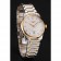 Swiss Longines Master quadrante bianco con diamanti, indici delle ore, bracciale in acciaio inossidabile bicolore 1453930