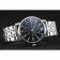 Piaget Altiplano quadrante nero cassa argento bracciale in acciaio inossidabile 1454232