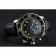 Swiss Blancpain Fifty Fathoms Flyback Cronografo quadrante in fibra di carbonio Cassa in acciaio inossidabile Cinturino in pelle nera