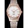 Omega De Ville quadrante bianco cassa in oro rosa bracciale bicolore 1453781