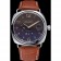 Bracciale in pelle color cognac con lunetta in acciaio inossidabile Panerai Radiomir 622.327