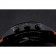 Cronografo Mido Multifort All Black & amp; Cinturino in pelle nera con quadrante arancione 622181