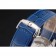 Omega DeVille lunetta argento con quadrante bianco e cinturino in pelle blu 621568