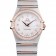 Omega Swiss Constellation Jewelry Diamond Case Radial Emblem quadrante bianco