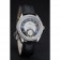Omega DeVille Prestige quadrante nero cassa di diamanti argento cinturino in pelle nera 1454120