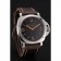 Svizzero Panerai Luminor quadrante nero cassa in acciaio inossidabile cinturino in pelle marrone 1453854