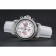 Cronografo Omega De Ville Quadrante bianco Cassa in acciaio inossidabile con diamanti Bracciale in pelle bianca 622453