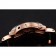 Svizzero Panerai Luminor quadrante nero cassa in oro rosa cinturino in pelle marrone 1453842