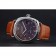 Bracciale in pelle color cognac con lunetta in acciaio inossidabile Panerai Radiomir 622.327
