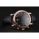 Omega Seamaster Cronografo vintage quadrante nero Diamond Hour Marks Cassa in oro rosa Cinturino in pelle nera
