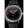 Panerai Radiomir Firenze 3 Days Acciaio PAM604 quadrante nero con cassa in acciaio inossidabile inciso cinturino in pelle nera