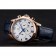 Omega cronografo quadrante bianco cassa in oro rosa cinturino in pelle blu