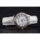 Omega De Ville Prestige Small Seconds quadrante bianco lunetta con diamanti Cassa in acciaio inossidabile Cinturino in pelle bianca