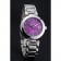 Omega Ladymatic quadrante viola bracciale in acciaio inossidabile 622459