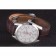 Omega Seamaster lunetta argento con quadrante bianco e cinturino in pelle marrone 621573