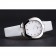 Omega orologio da donna quadrante bianco con gioielli cassa in acciaio inossidabile cinturino in pelle bianca 622817