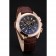 Omega Seamaster Aqua Terra Chronograph Teak-quadrante nero Bracciale in pelle marrone 622531